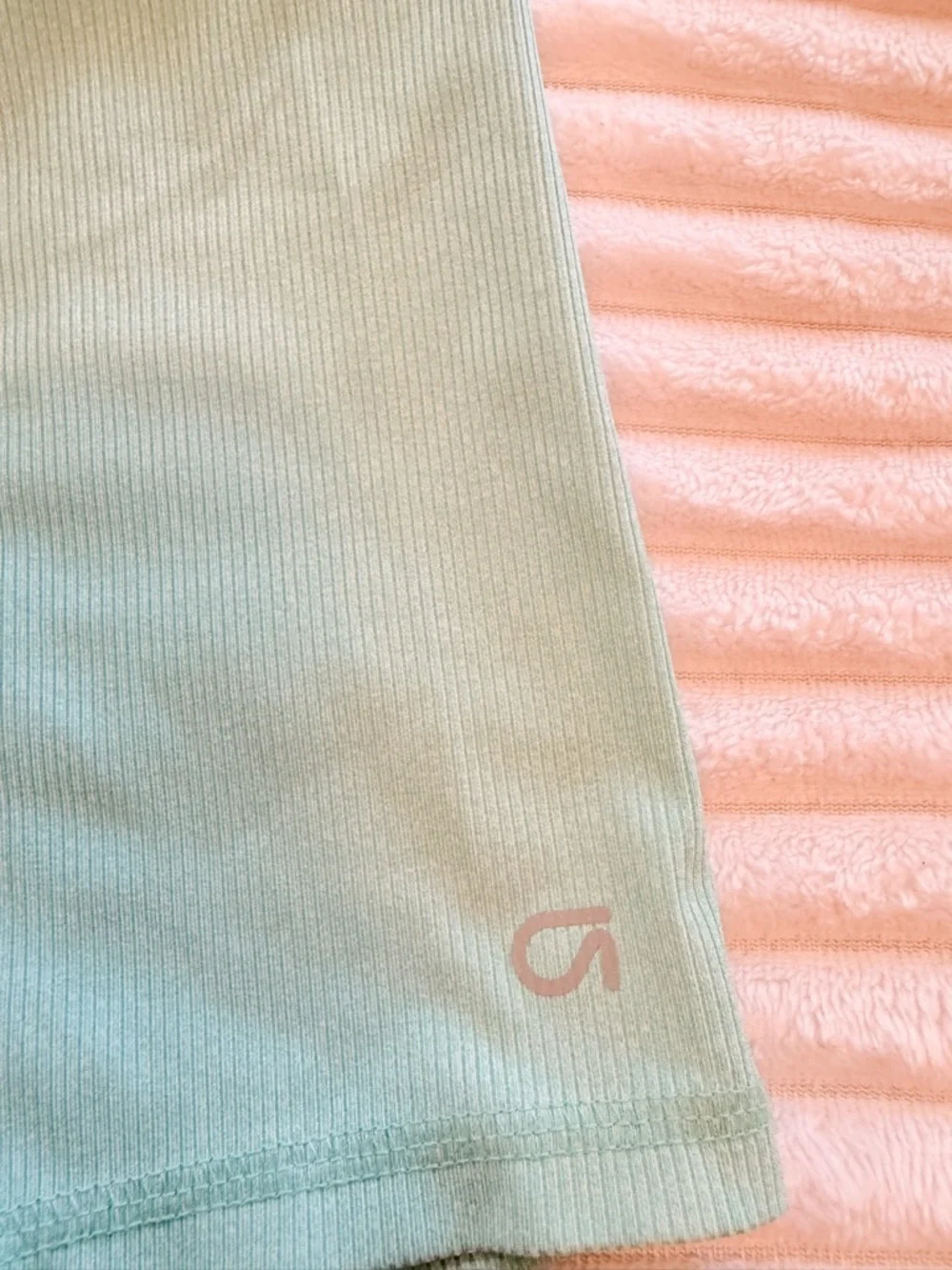 GAP Kids Ribbed High-Rise Bike Shorts in Mint